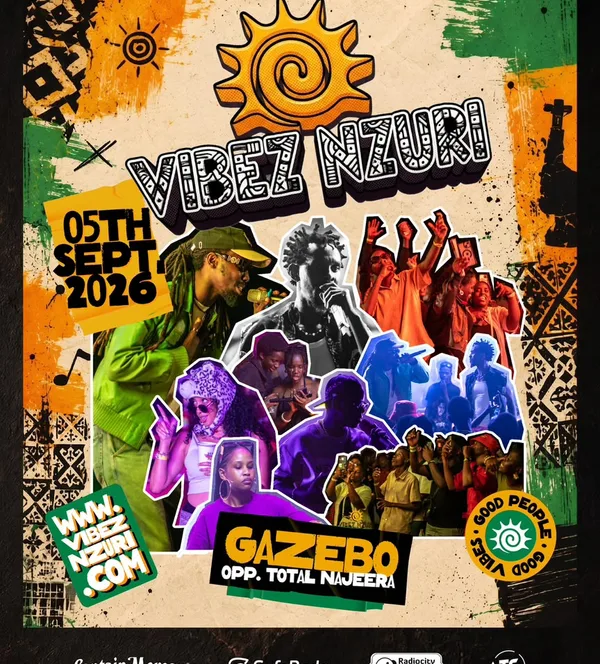 VIBEZ NZURI happening on 5th September at Gazebo opp Total Najjera